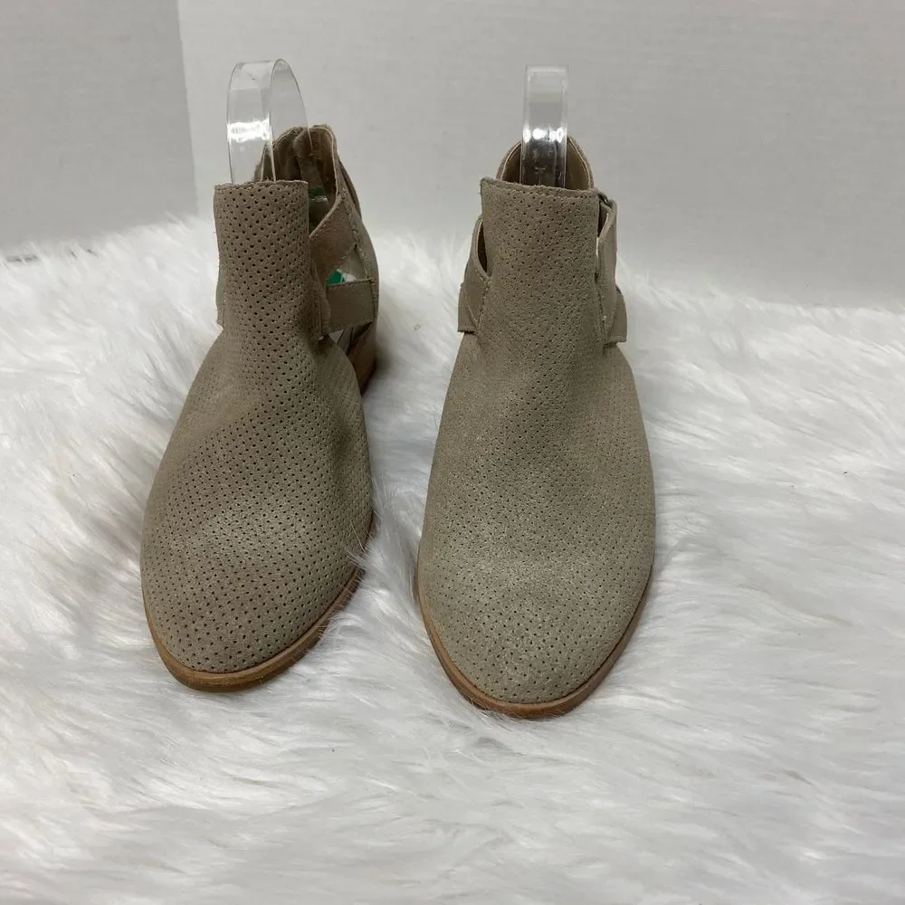 Dolce Vita Cream Tan Strappy Ankle Boots Size 8‎ - Picture 2 of 7